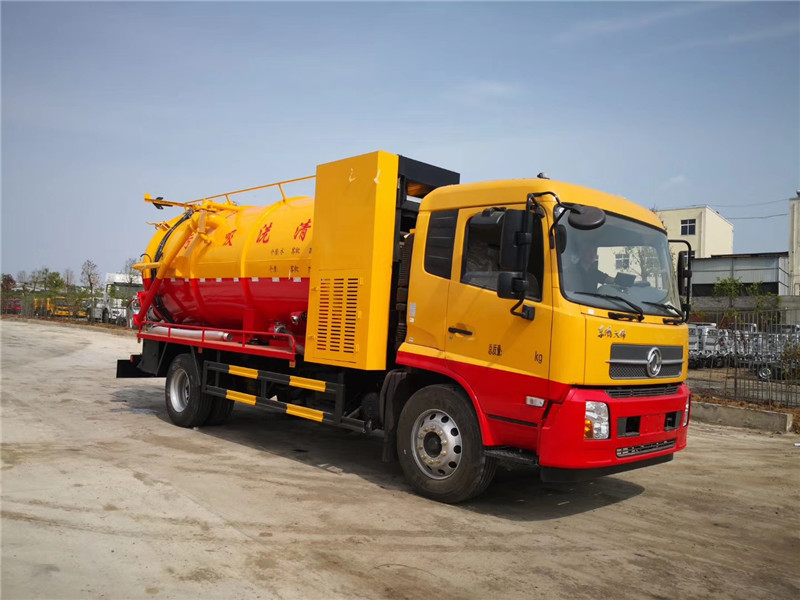 市政專(zhuān)用，東風(fēng)22噸搶修吸污車(chē)罐體一體成型，自吸自排不變形