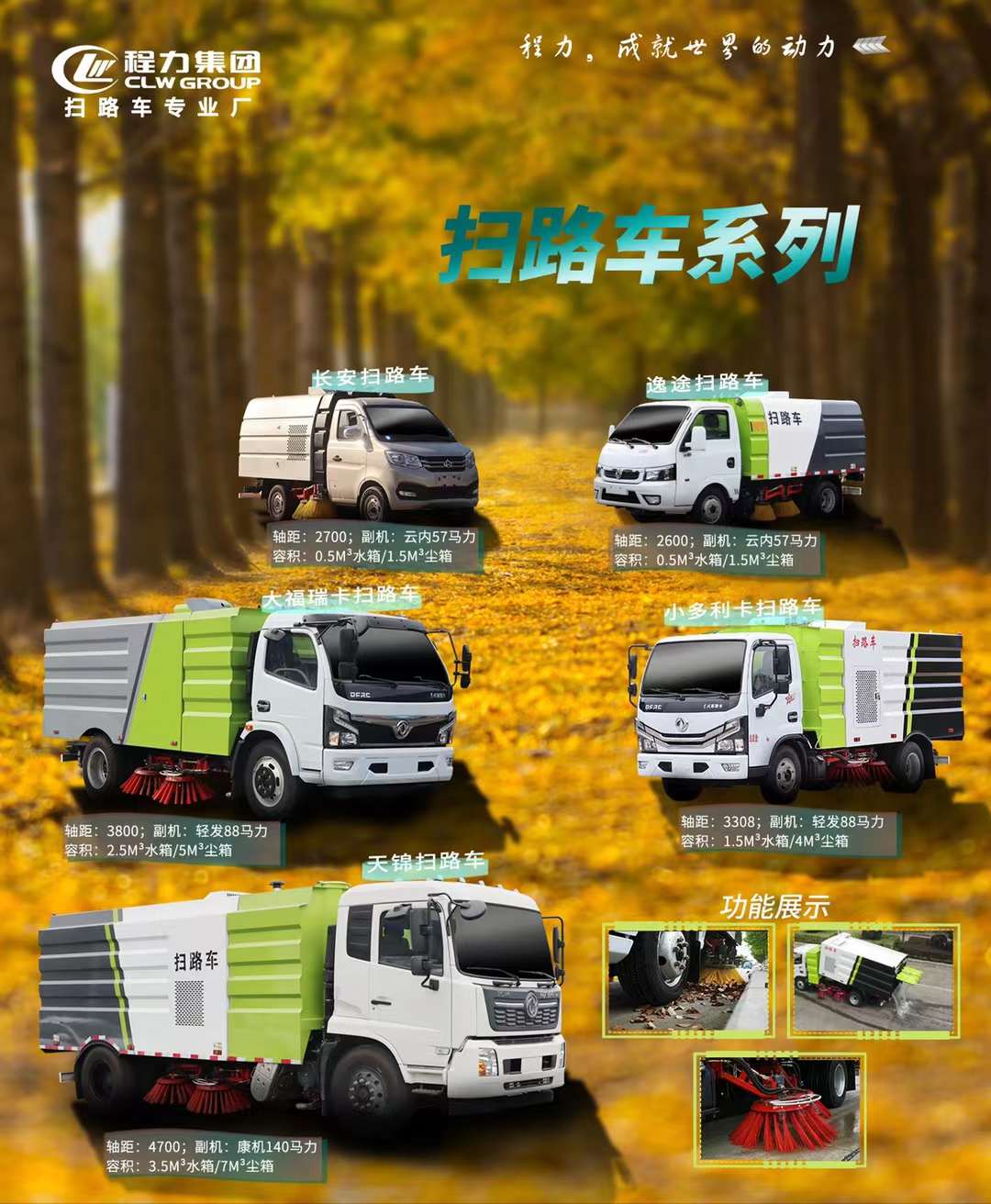 程力清掃車系列怎么選車型？