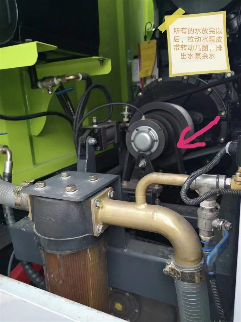 冬季來(lái)臨掃路車(chē)、洗掃車(chē)、吸塵車(chē)排水方法